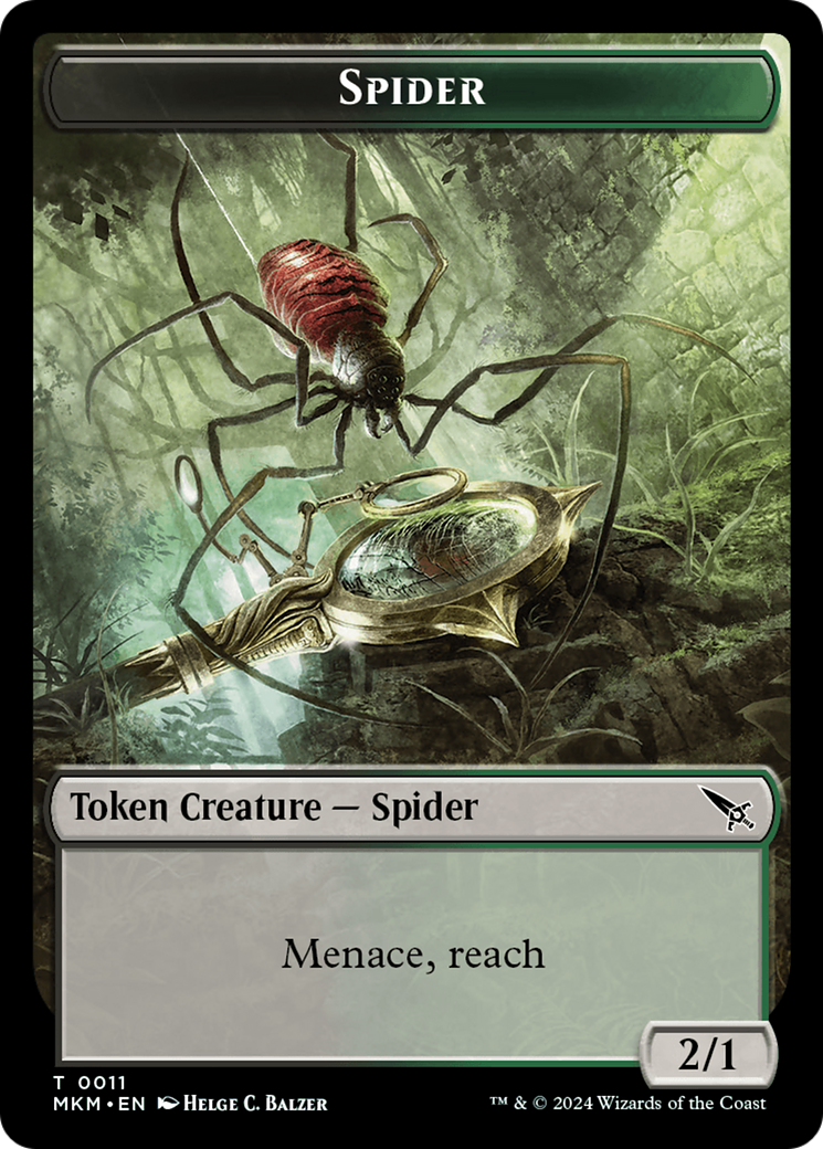 Thopter (0020) // Spider Double-Sided Token [Murders at Karlov Manor Tokens] | GnG Games