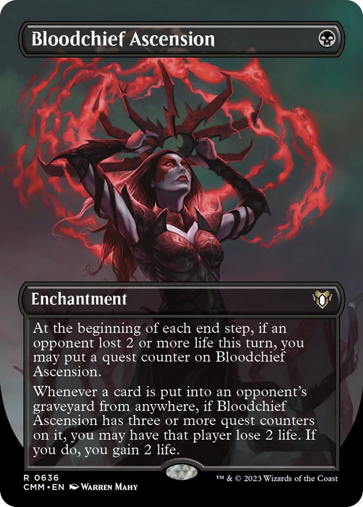 Bloodchief Ascension (Borderless Alternate Art) [Commander Masters] | GnG Games