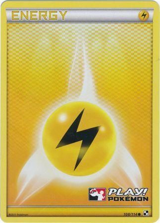 Lightning Energy (108/114) (Play Pokemon Promo) [Black & White: Base Set] | GnG Games