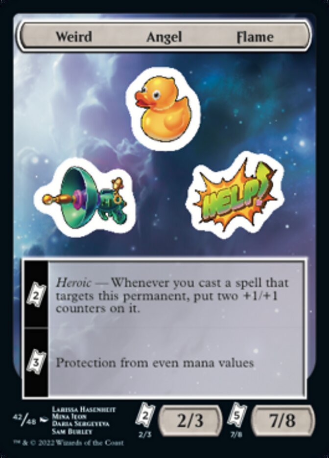 Weird Angel Flame [Unfinity Stickers] | GnG Games