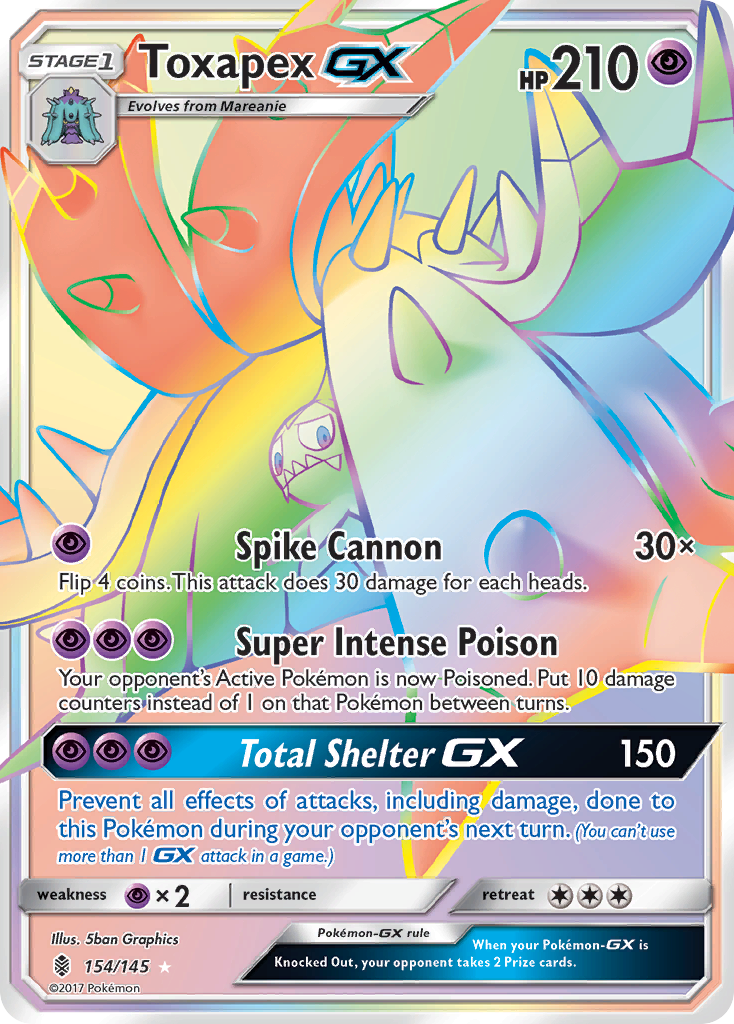 Toxapex GX (154/145) [Sun & Moon: Guardians Rising] | GnG Games