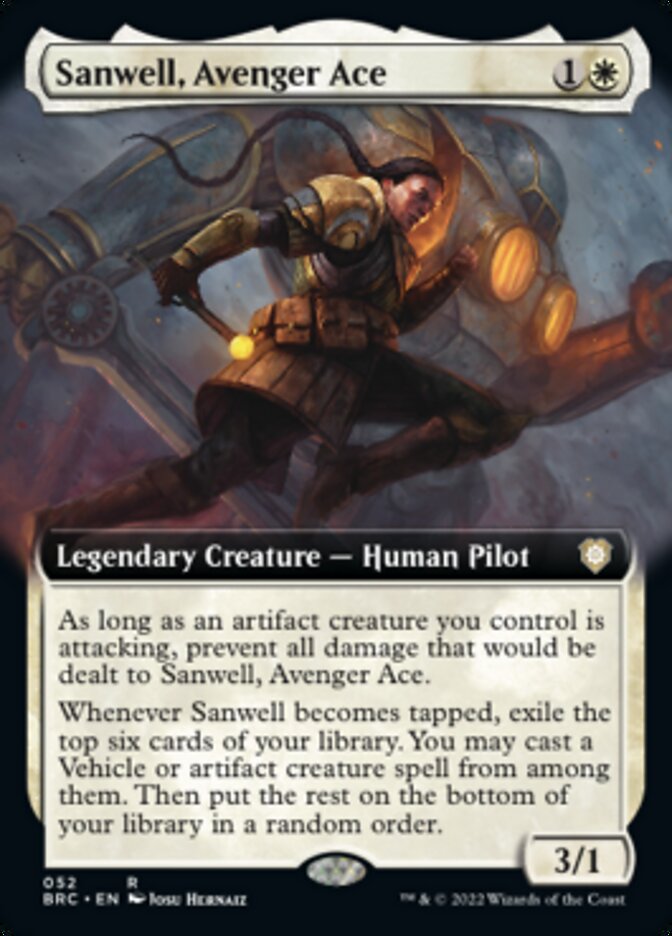 Sanwell, Avenger Ace (Extended Art) [The Brothers' War Commander] | GnG Games