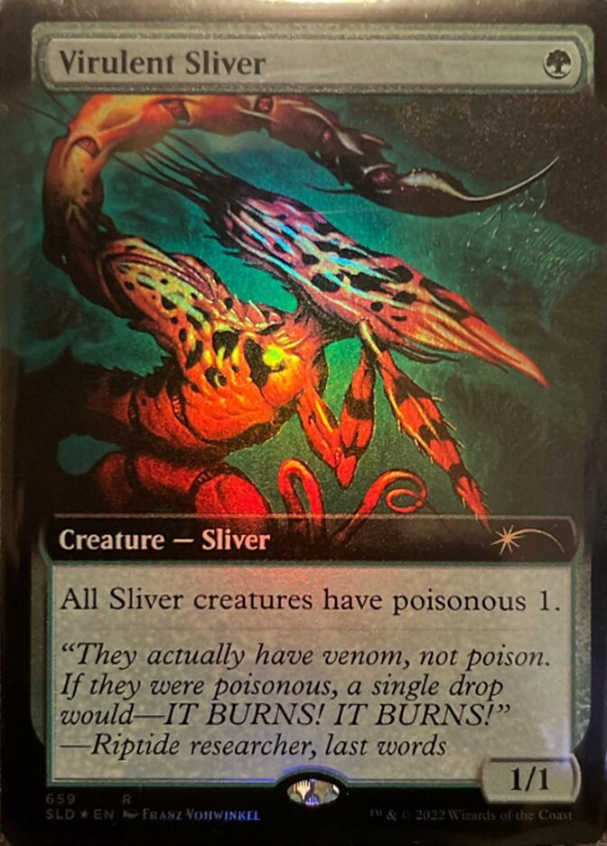 Virulent Sliver (Extended Art) [Secret Lair Drop Promos] | GnG Games