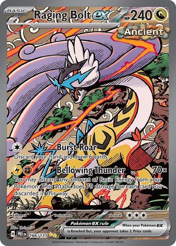 Raging Bolt ex (166/131) [Scarlet & Violet: Prismatic Evolutions] | GnG Games