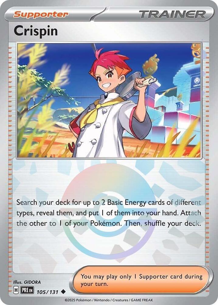 Crispin (105/131) (Poke Ball Pattern) [Scarlet & Violet: Prismatic Evolutions] | GnG Games