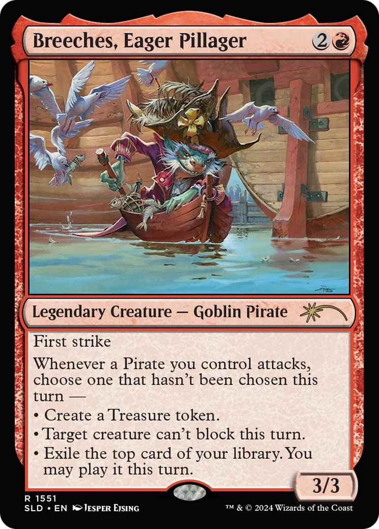Breeches, Eager Pillager (Rainbow Foil) [Secret Lair Drop Series] | GnG Games