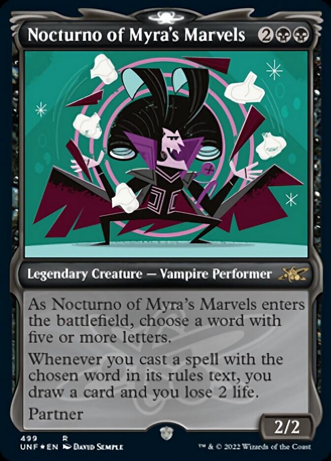 Nocturno of Myra's Marvels (Showcase) (Galaxy Foil) [Unfinity] | GnG Games