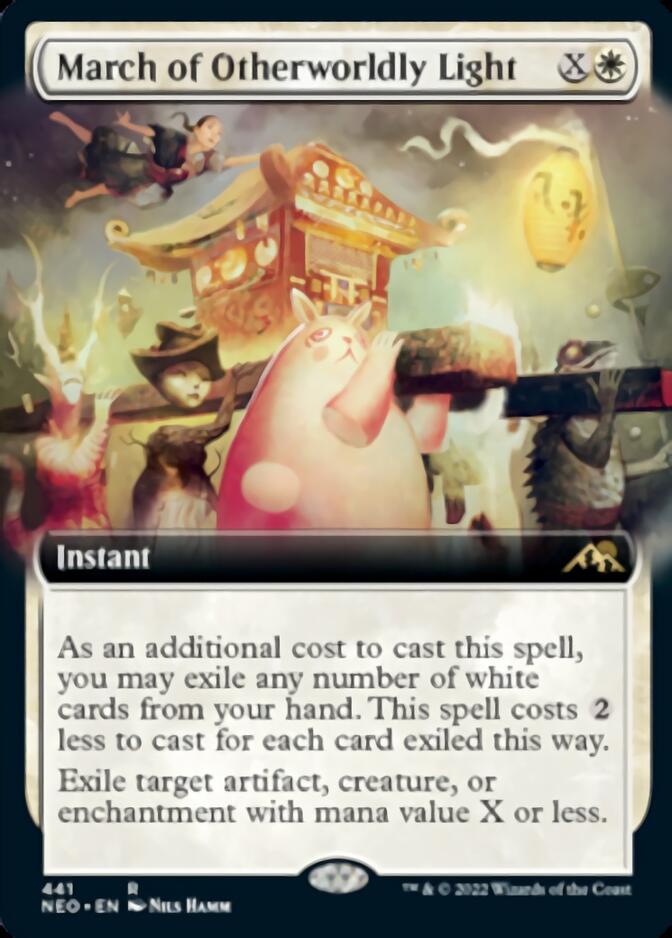 March of Otherworldly Light (Extended Art) [Kamigawa: Neon Dynasty] | GnG Games