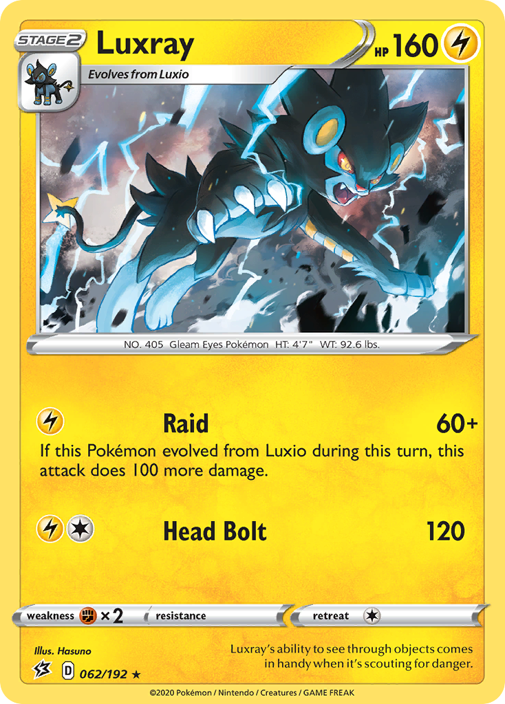 Luxray (062/192) [Sword & Shield: Rebel Clash] | GnG Games