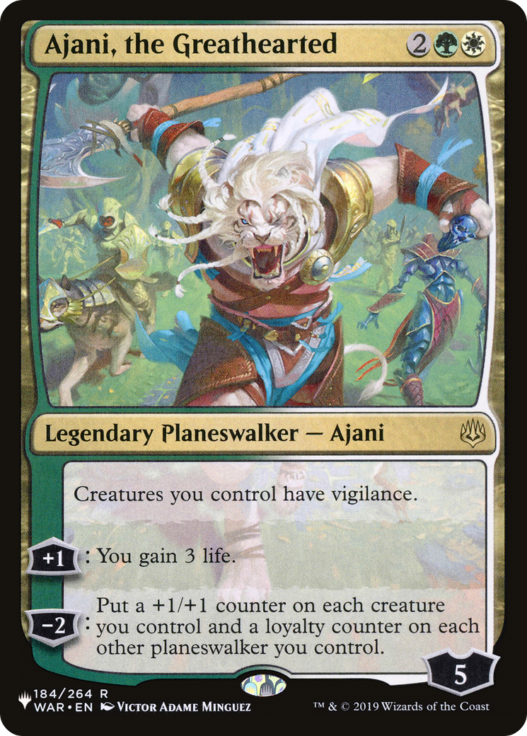 Ajani, the Greathearted [The List] | GnG Games