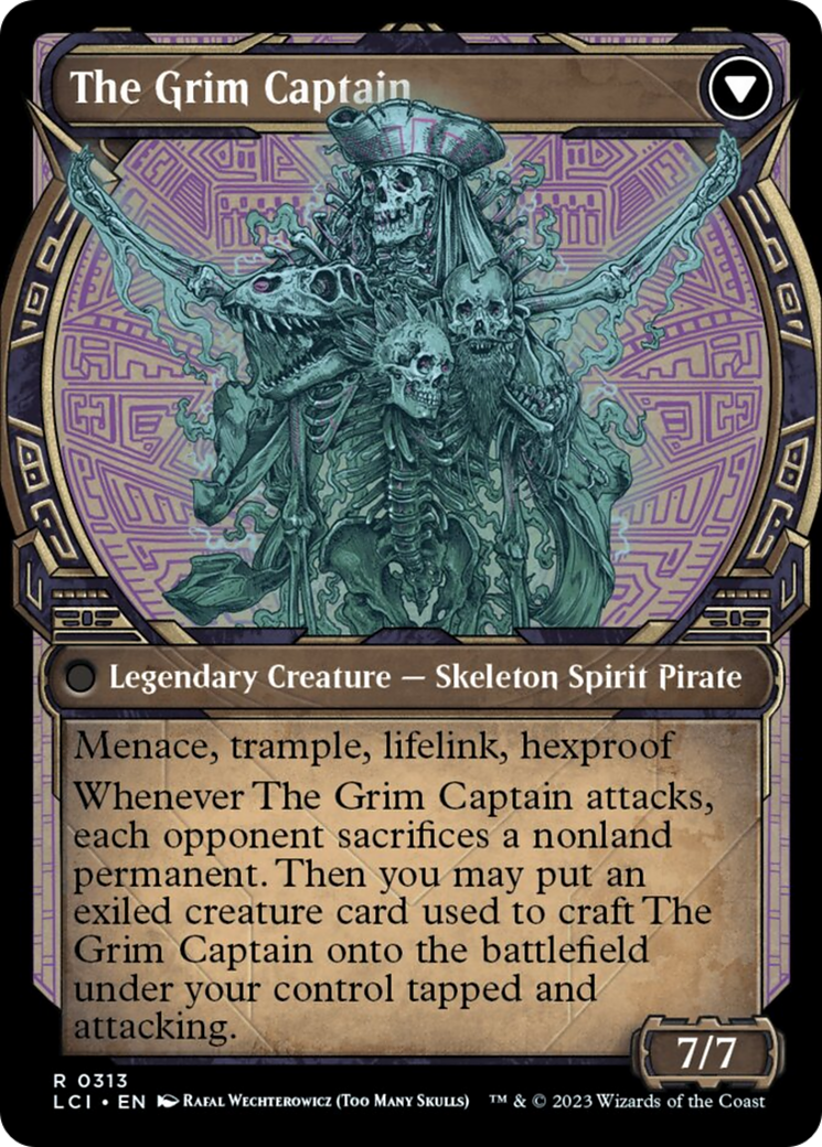 Throne of the Grim Captain // The Grim Captain (Showcase) [The Lost Caverns of Ixalan] | GnG Games