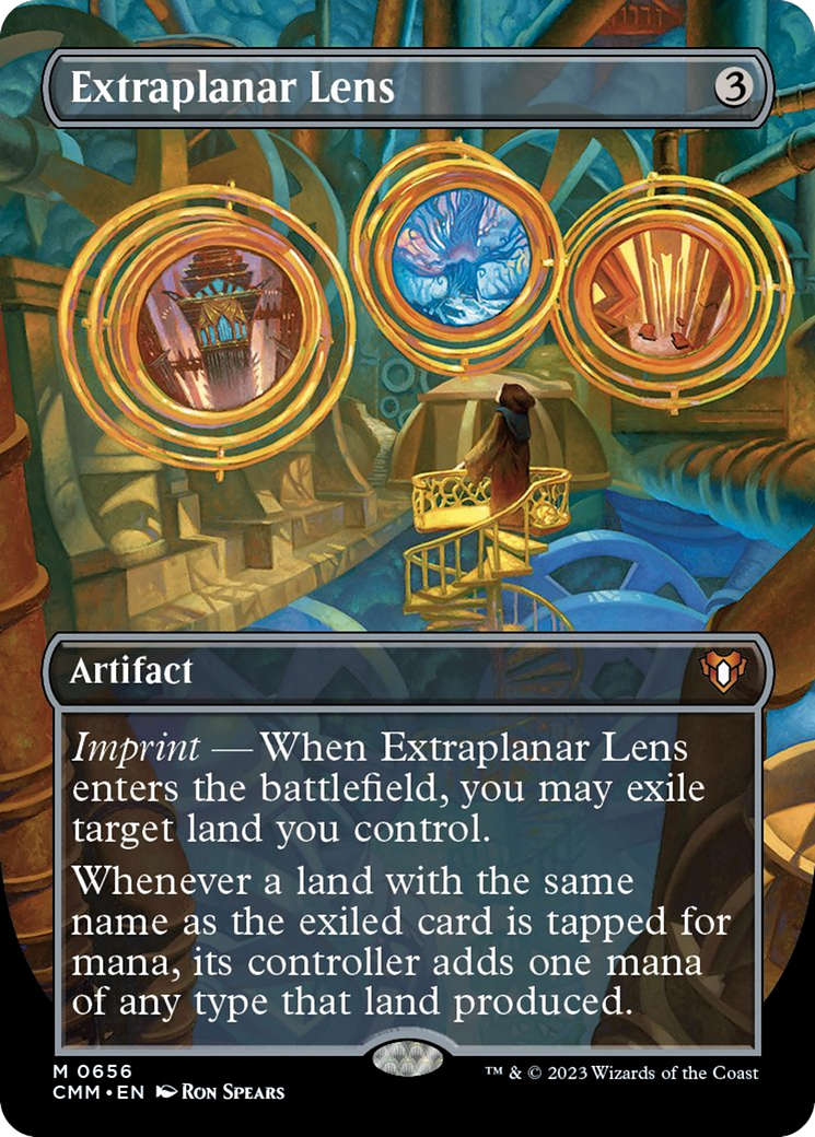 Extraplanar Lens (Borderless Alternate Art) [Commander Masters] | GnG Games