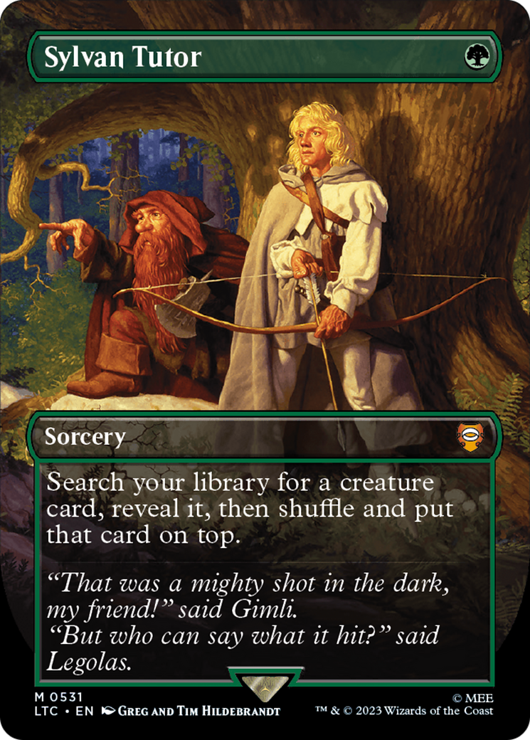 Sylvan Tutor (Borderless) [The Lord of the Rings: Tales of Middle-Earth Commander] | GnG Games