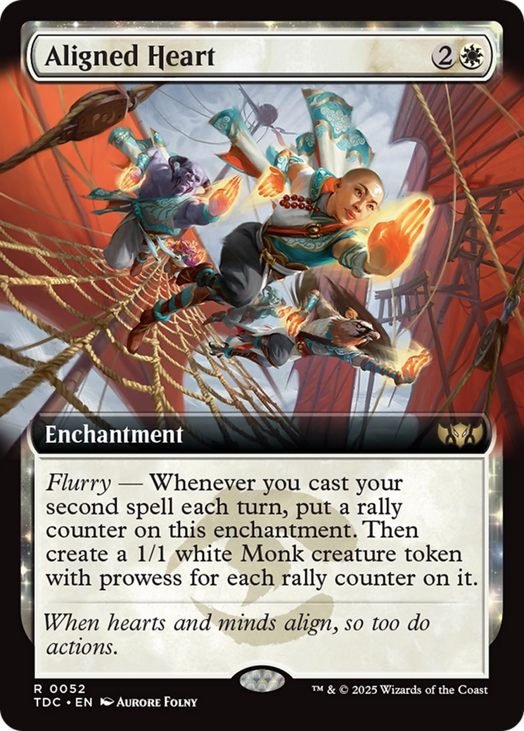 Aligned Heart (Extended Art) [Tarkir: Dragonstorm Commander] | GnG Games