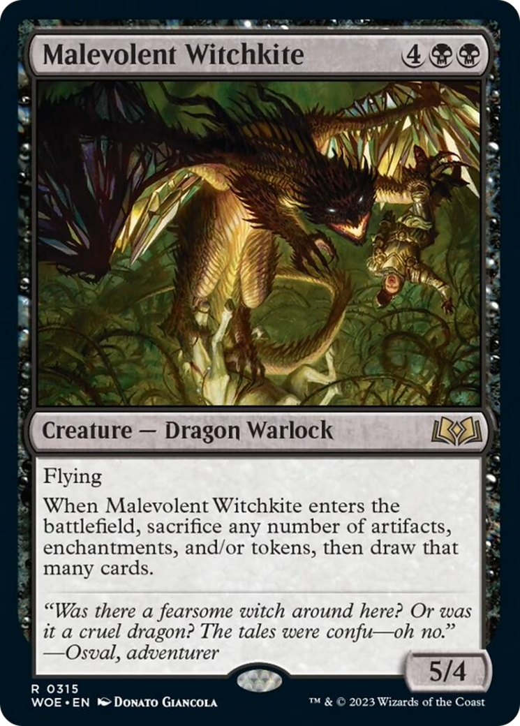 Malevolent Witchkite [Wilds of Eldraine] | GnG Games