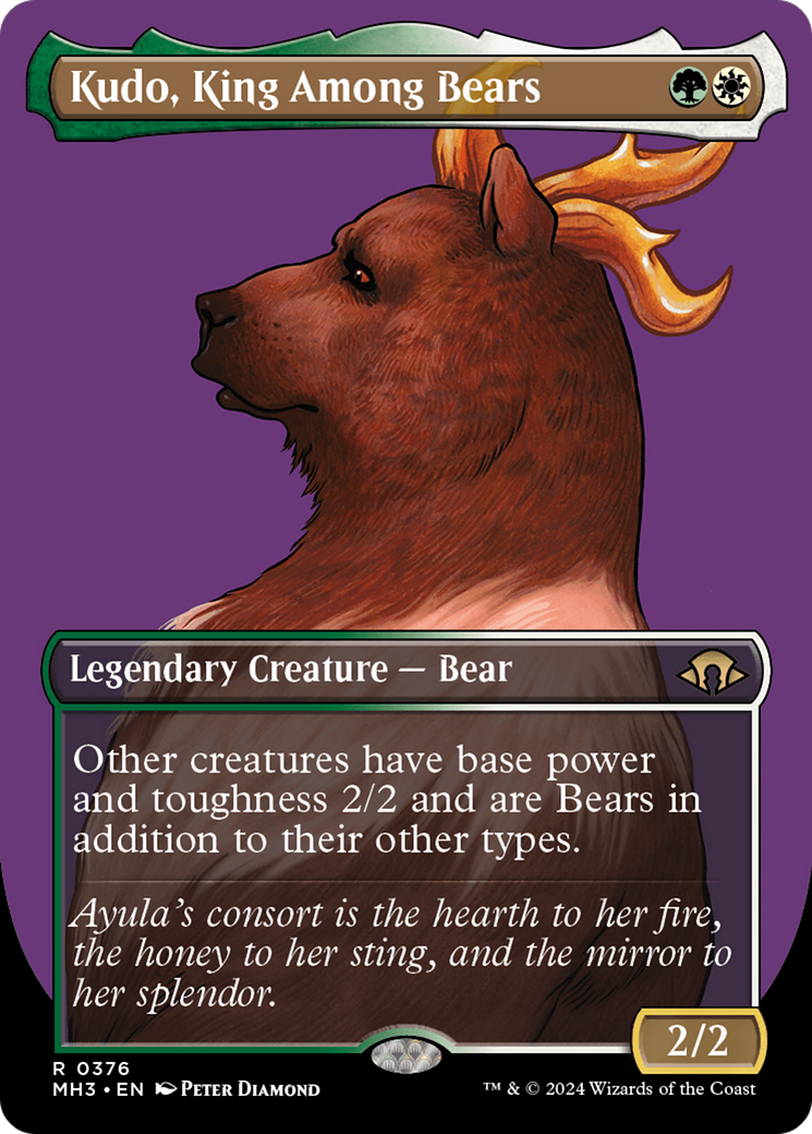 Kudo, King Among Bears (Borderless) [Modern Horizons 3] | GnG Games