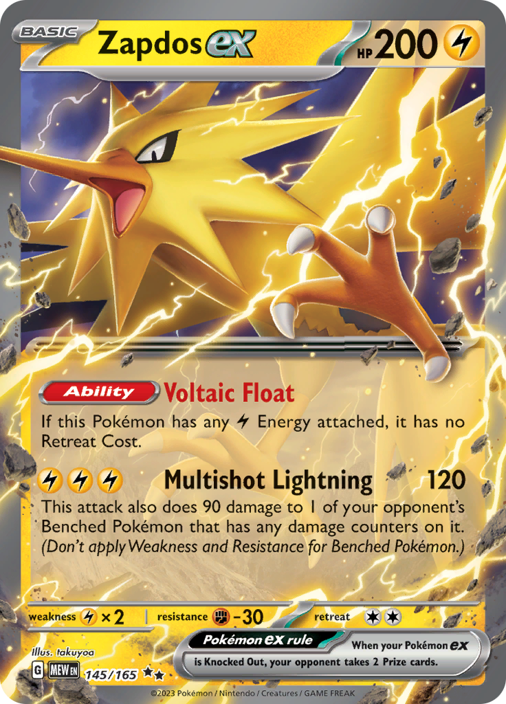 Zapdos ex (145/165) [Scarlet & Violet 151] | GnG Games