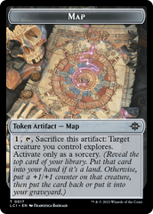 Map // Vampire Demon Double-Sided Token [The Lost Caverns of Ixalan Tokens] | GnG Games