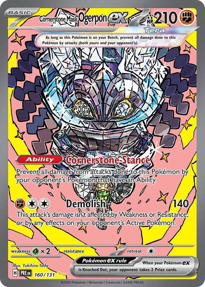 Cornerstone Mask Ogerpon ex (160/131) [Scarlet & Violet: Prismatic Evolutions] | GnG Games