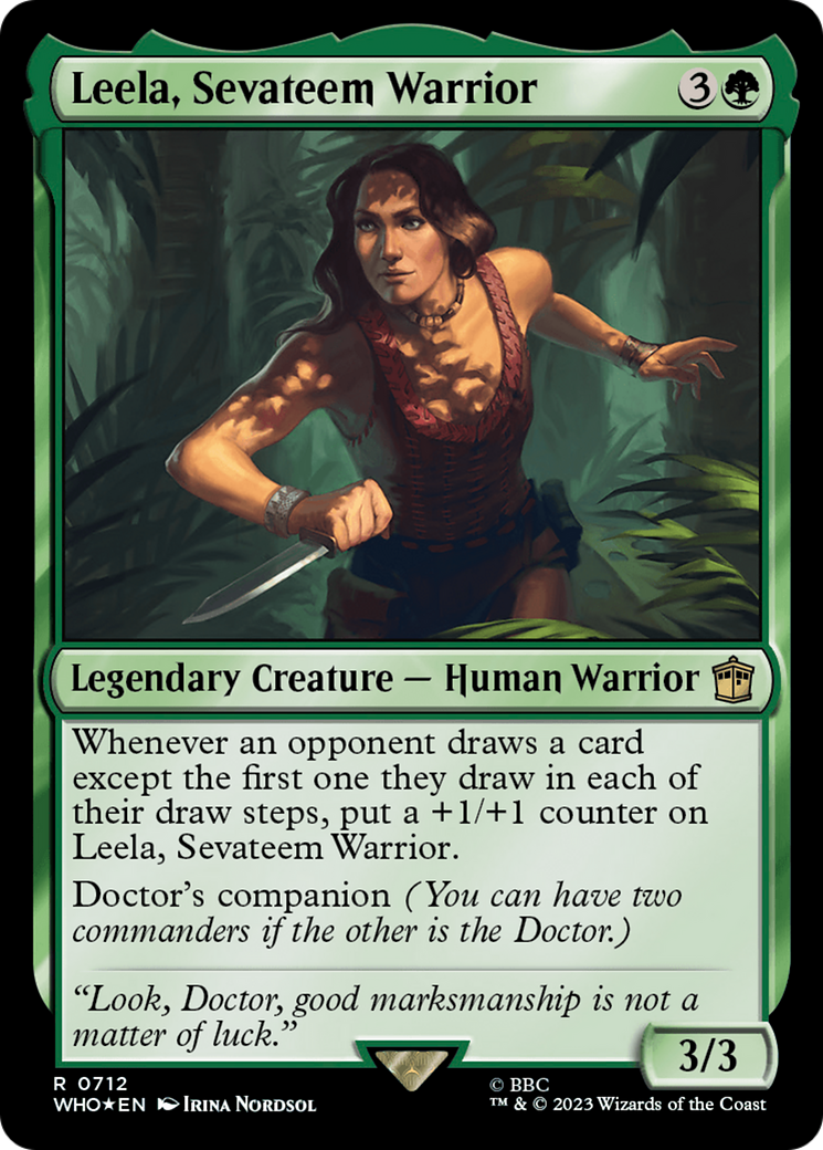 Leela, Sevateem Warrior (Surge Foil) [Doctor Who] | GnG Games