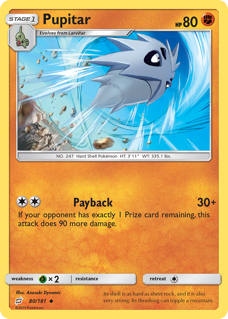 Pupitar (80/181) [Sun & Moon: Team Up] | GnG Games