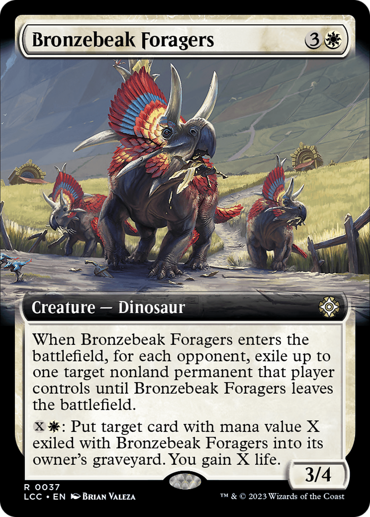 Bronzebeak Foragers (Extended Art) [The Lost Caverns of Ixalan Commander] | GnG Games