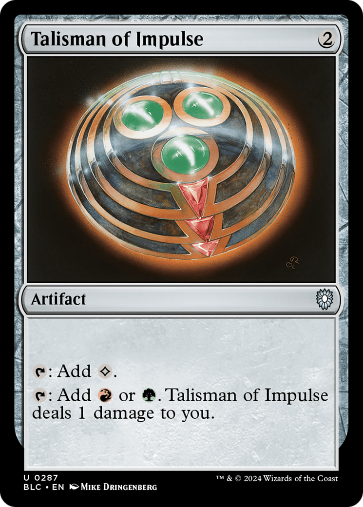 Talisman of Impulse [Bloomburrow Commander] | GnG Games