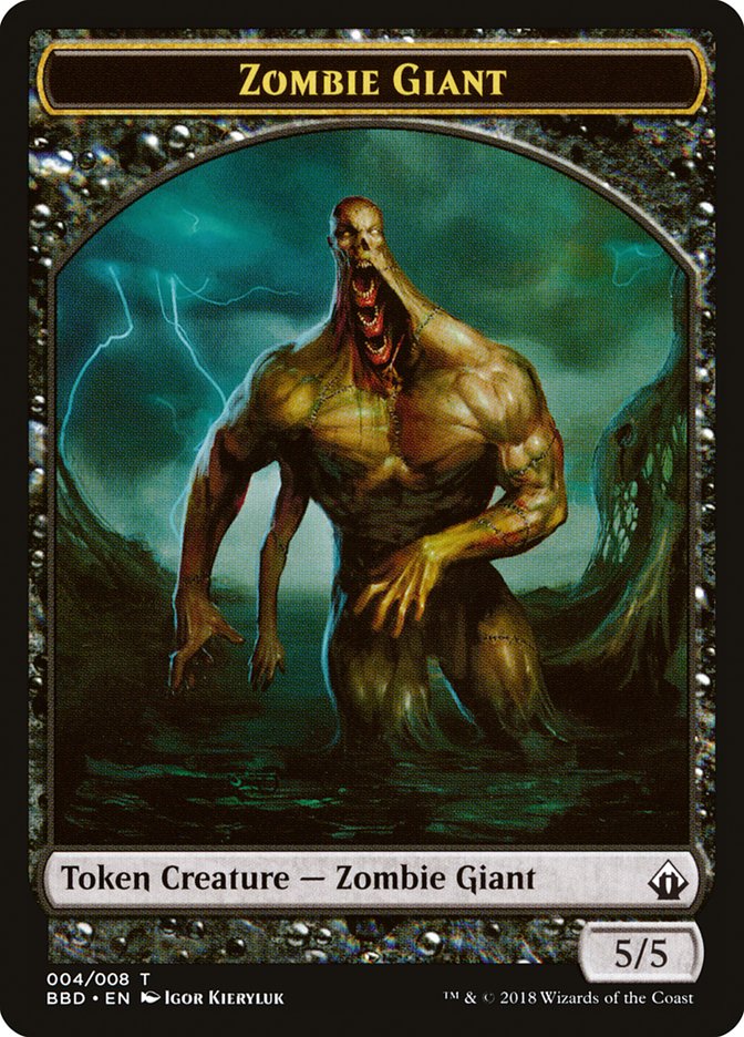 Zombie Giant Token [Battlebond Tokens] | GnG Games