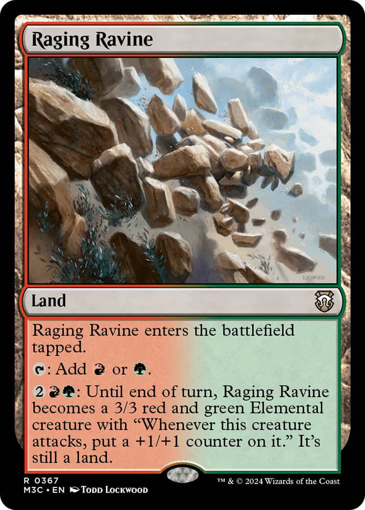 Raging Ravine (Ripple Foil) [Modern Horizons 3 Commander] | GnG Games