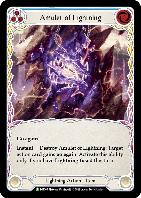 Amulet of Lightning [LGS065] (Promo)  Cold Foil | GnG Games