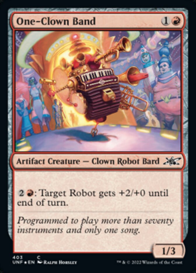 One-Clown Band (Galaxy Foil) [Unfinity] | GnG Games