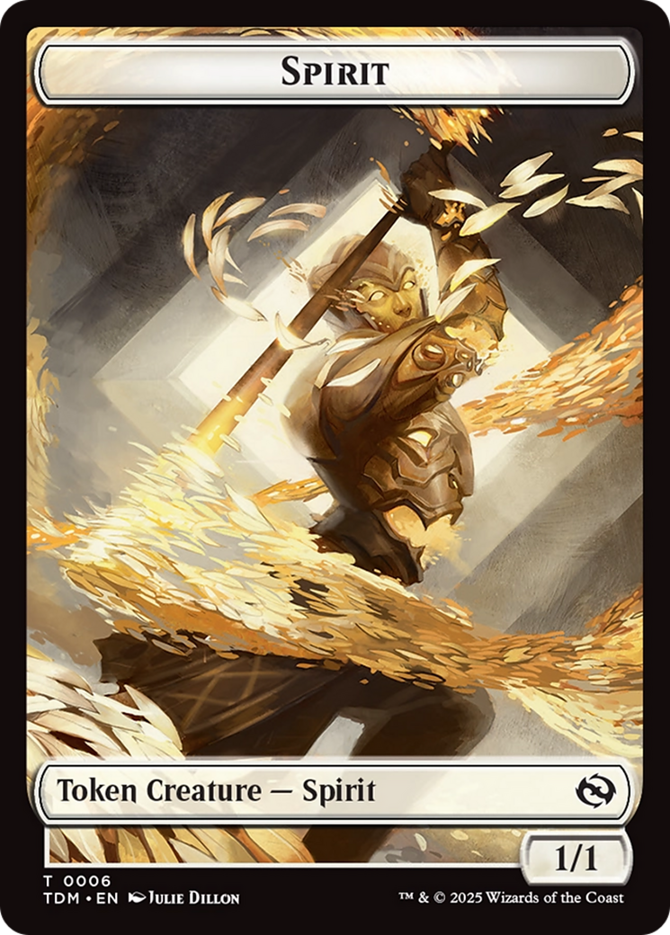 Spirit (0006) // Spirit (0007) Double-Sided Token [Tarkir: Dragonstorm Tokens] | GnG Games