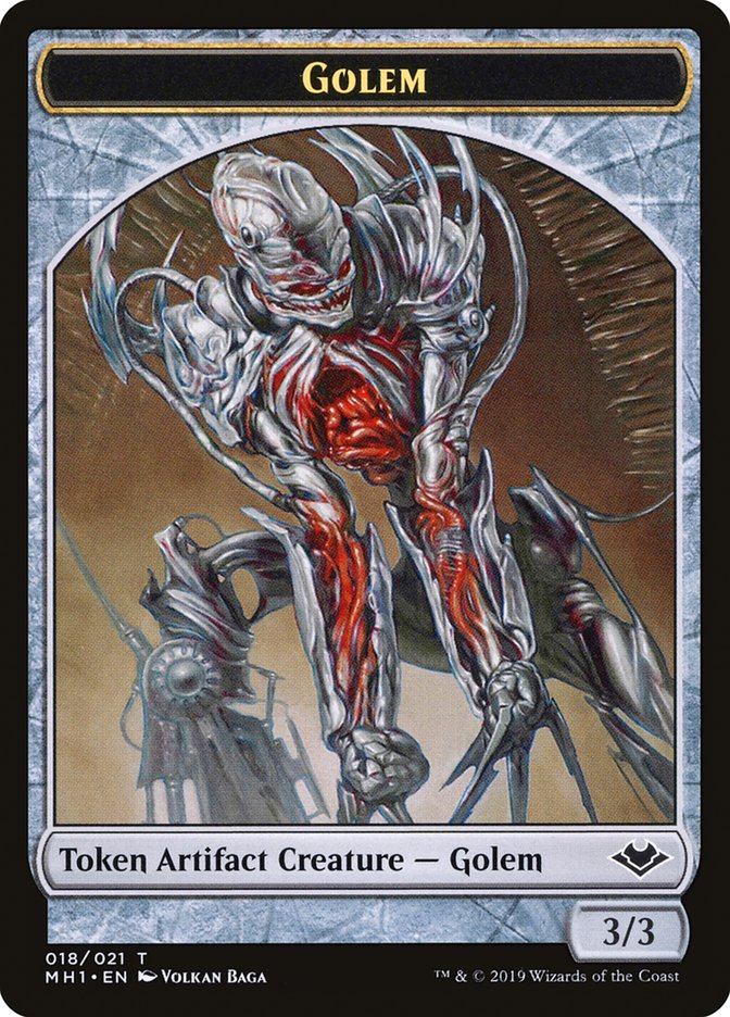 Goblin (010) // Golem (018) Double-Sided Token [Modern Horizons Tokens] | GnG Games