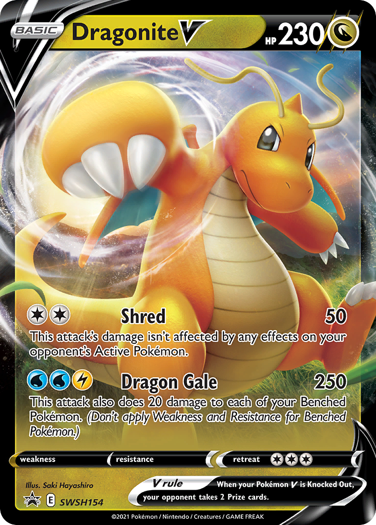 Dragonite V (SWSH154) (Jumbo Card) [Sword & Shield: Black Star Promos] | GnG Games