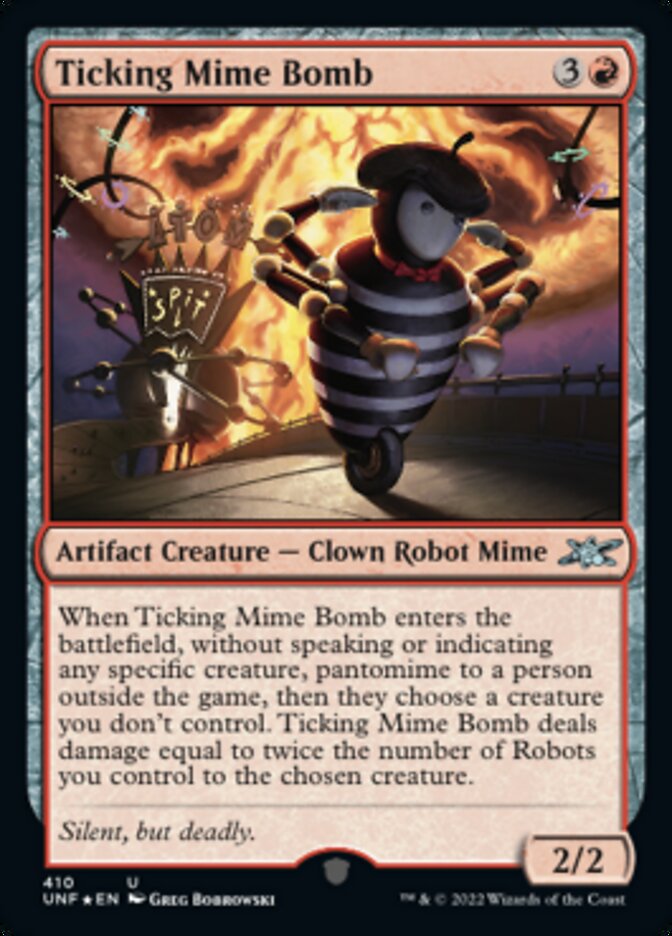 Ticking Mime Bomb (Galaxy Foil) [Unfinity] | GnG Games
