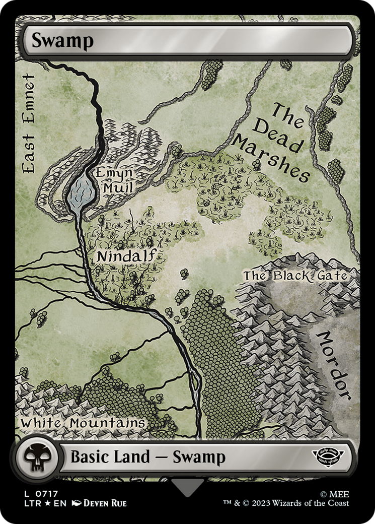 Swamp (0717) (Surge Foil) [The Lord of the Rings: Tales of Middle-Earth] | GnG Games