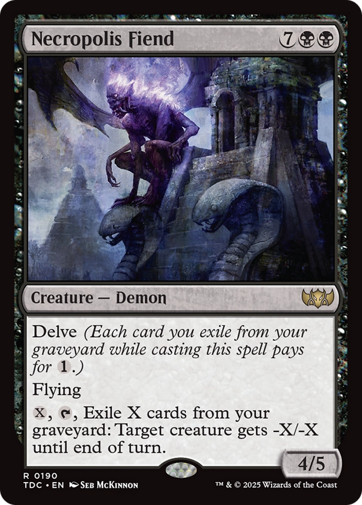 Necropolis Fiend [Tarkir: Dragonstorm Commander] | GnG Games