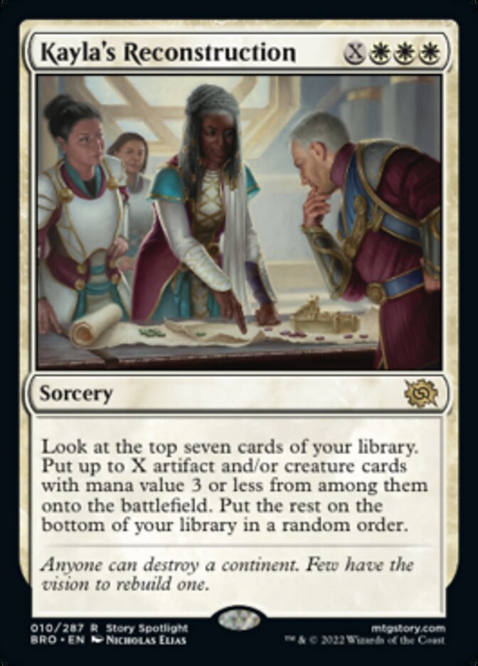 Kayla's Reconstruction (Promo Pack) [The Brothers' War Promos] | GnG Games