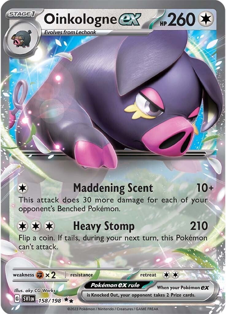 Oinkalogne ex (158/198) (Jumbo Card) [Scarlet & Violet: Base Set] | GnG Games