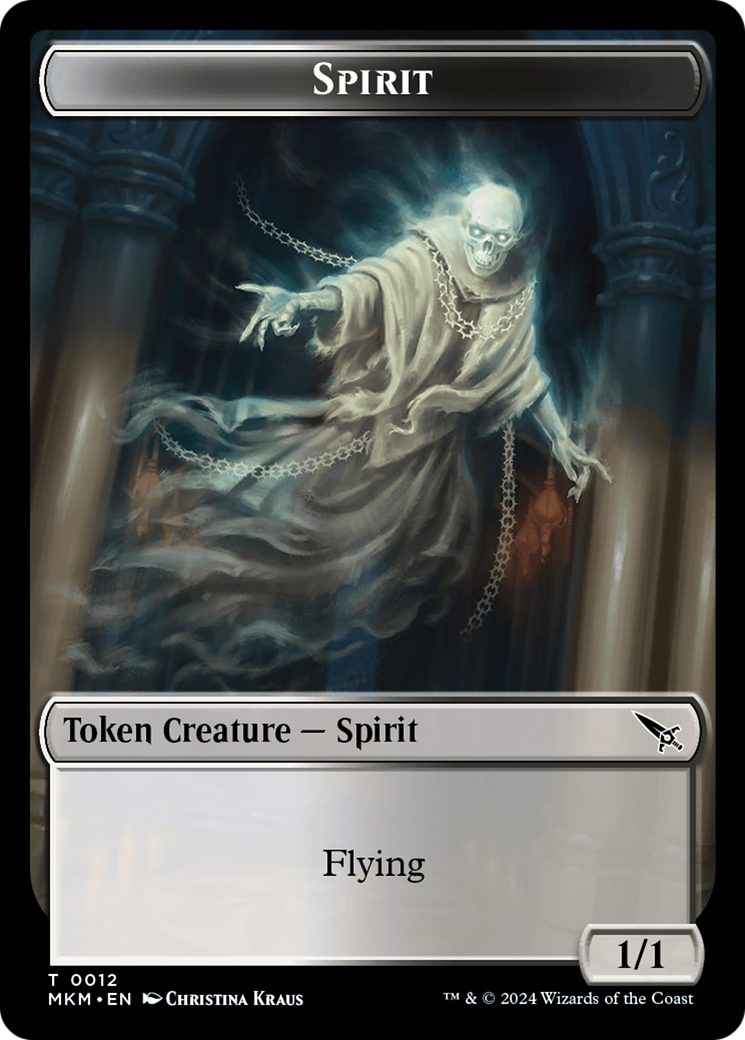 Spirit Token [Murders at Karlov Manor Tokens] | GnG Games