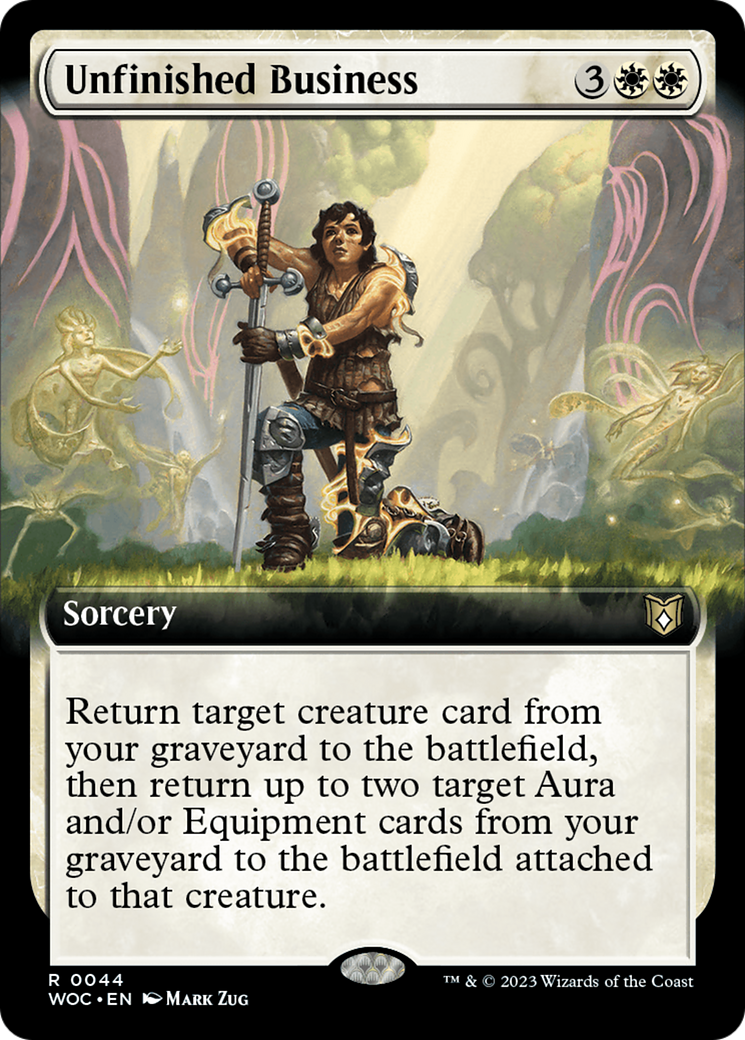 Unfinished Business (Extended Art) [Wilds of Eldraine Commander] | GnG Games