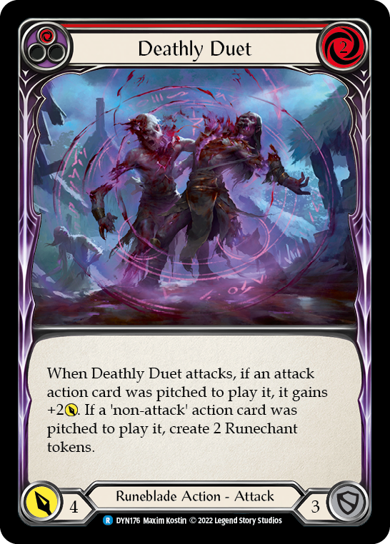 Deathly Duet (Red) [DYN176] (Dynasty)  Rainbow Foil | GnG Games