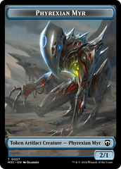 Phyrexian Myr // Servo Double-Sided Token [Modern Horizons 3 Commander Tokens] | GnG Games