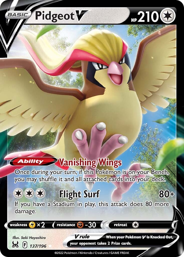 Pidgeot V (137/196) [Sword & Shield: Lost Origin] | GnG Games