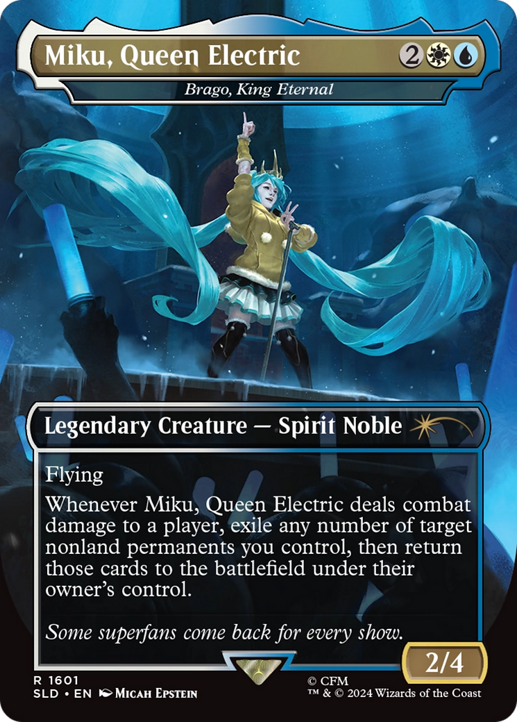 Miku, Queen Electric - Brago, King Eternal (Rainbow Foil) [Secret Lair Drop Series] | GnG Games