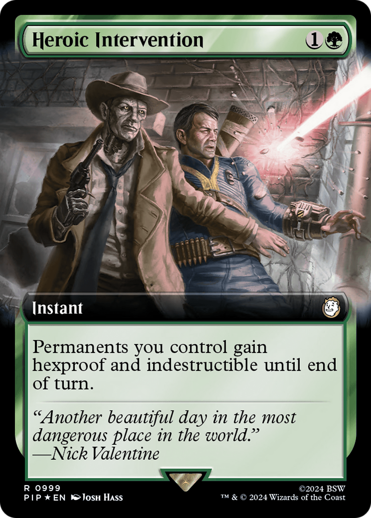 Heroic Intervention (Extended Art) (Surge Foil) [Fallout] | GnG Games