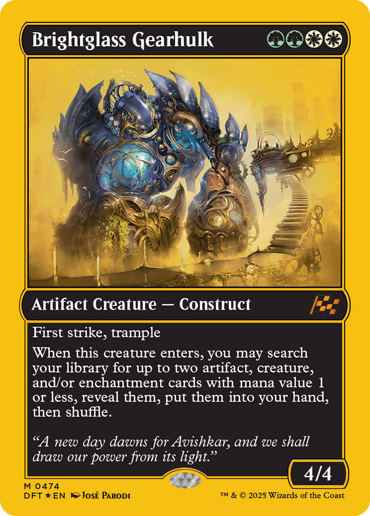 Brightglass Gearhulk (First-Place Foil) [Aetherdrift] | GnG Games