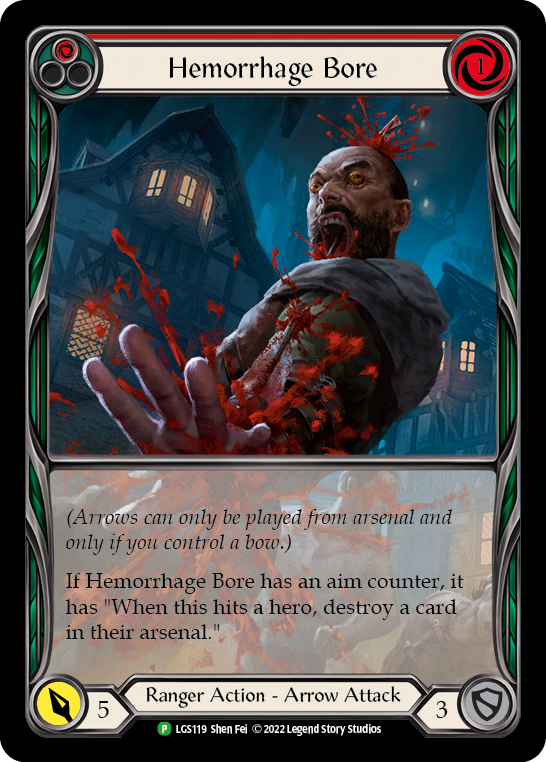 Hemorrhage Bore (Red) [LGS119] (Promo)  Rainbow Foil | GnG Games