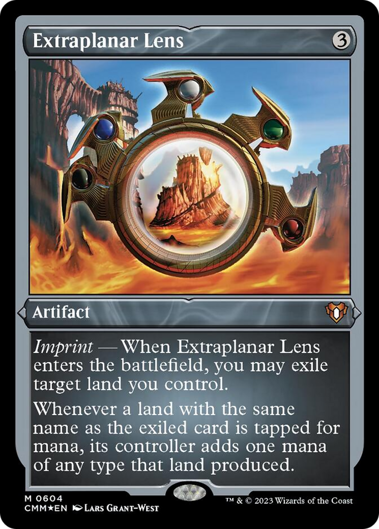 Extraplanar Lens (Foil Etched) [Commander Masters] | GnG Games