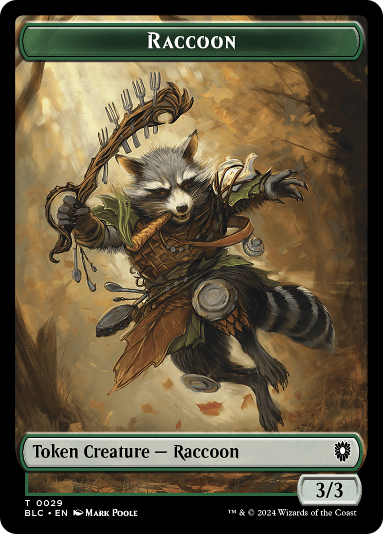 Rat // Raccoon Double-Sided Token [Bloomburrow Commander Tokens] | GnG Games